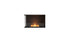Ecosmart Fire Flex 32LC Left Corner Fireplace Insert - Black Finish / Stainless Steel Burner - ESF.FX.32LC